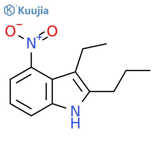 1H-Indole, 3-ethyl-4-nitro-2-propyl- structure