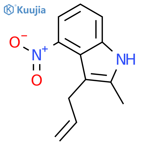 1H-Indole, 2-methyl-4-nitro-3-(2-propenyl)- structure