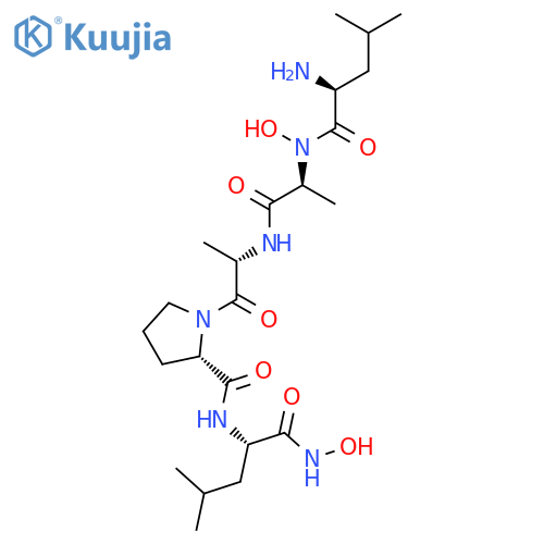 L-LEUCINAMIDE, L-LEUCYL-N-HYDROXY-L-ALANYL-L-ALANYL-L-PROLYL-N-HYDROXY- structure