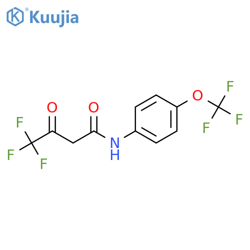 Butanamide, 4,4,4-trifluoro-3-oxo-N-[4-(trifluoromethoxy)phenyl]- structure