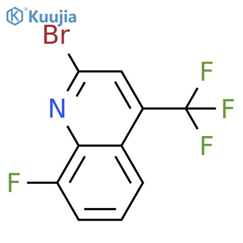 2-Bromo-8-fluoro-4-(trifluoromethyl)quinoline structure