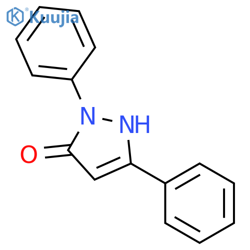 1,2-Dihydro-2,5-diphenyl-3H-pyrazol-3-one structure