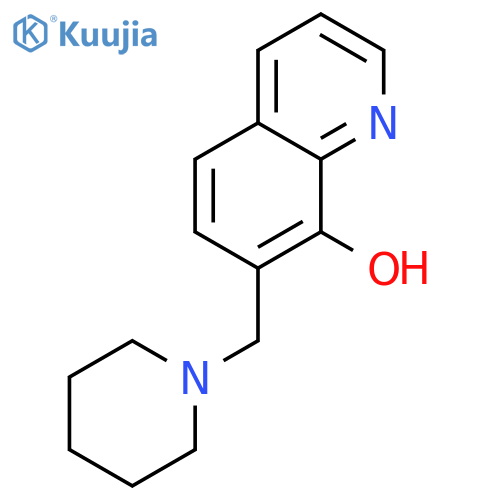 8-Quinolinol,7-(1-piperidinylmethyl)- structure
