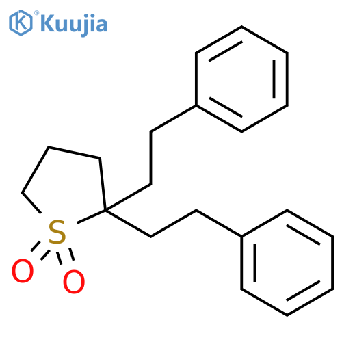 Thiophene, tetrahydrobis(2-phenylethyl)-, 1,1-dioxide structure