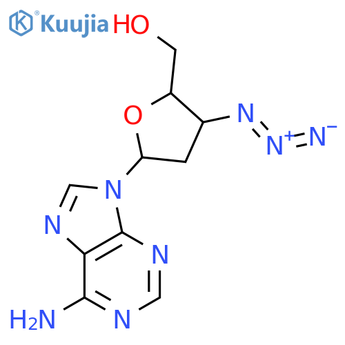 3'-Azido-2',3'-dideoxyadenosine structure