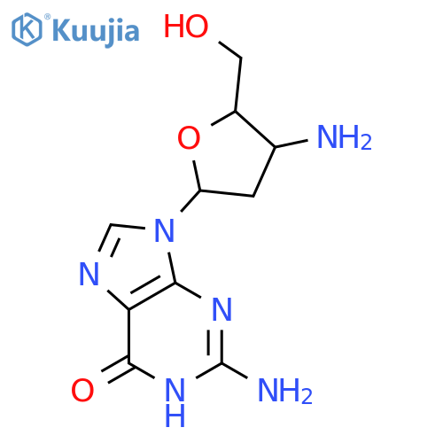 3'-Amino-2',3'-dideoxyguanosine structure