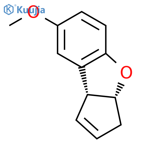 3H-Cyclopenta[b]benzofuran, 3a,8b-dihydro-7-methoxy-, cis- structure