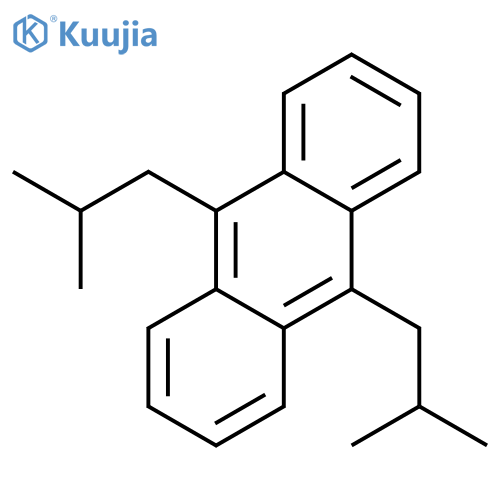 anthracene, 9,10-bis(2-methylpropyl)- structure