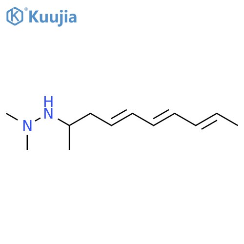 Hydrazine, 1,1-dimethyl-2-(1-methyl-3,5,7-nonatrienyl)- structure