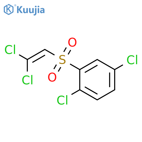 BENZENE, 1,4-DICHLORO-2-[(2,2-DICHLOROETHENYL)SULFONYL]- structure