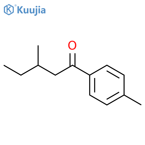 1-Pentanone, 3-methyl-1-(4-methylphenyl)-, (+)- structure
