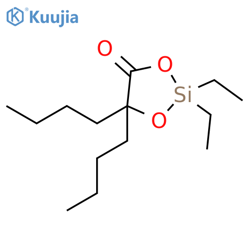 1,3-DIOXA-2-SILACYCLOPENTAN-4-ONE, 5,5-DIBUTYL-2,2-DIETHYL- structure