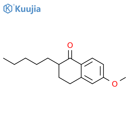 1(2H)-NAPHTHALENONE, 3,4-DIHYDRO-6-METHOXY-2-PENTYL- structure