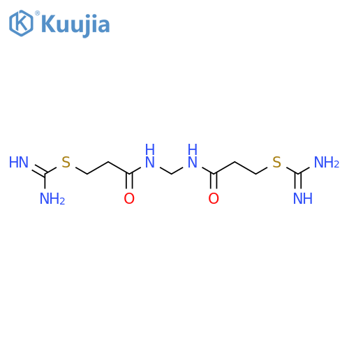 [3-[(3-carbamimidoylsulfanylpropanoylamino)methylamino]-3-oxopropyl] Carbamimidothioate;hydrochloride structure