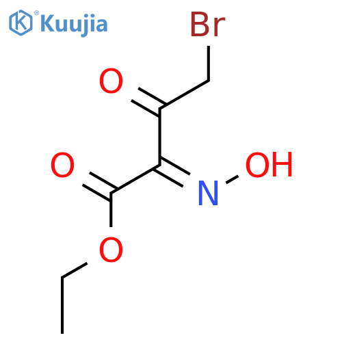 BUTANOIC ACID, 4-BROMO-2-(HYDROXYIMINO)-3-OXO-, ETHYL ESTER, (Z)- structure