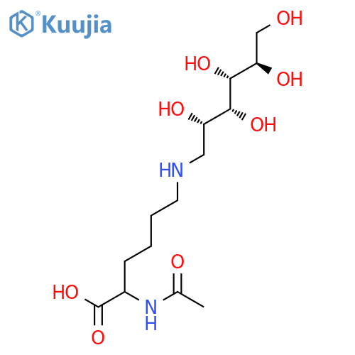 D-GLUCITOL, 1-[[5-(ACETYLAMINO)-5-CARBOXYPENTYL]AMINO]-1-DEOXY-, (S)- structure