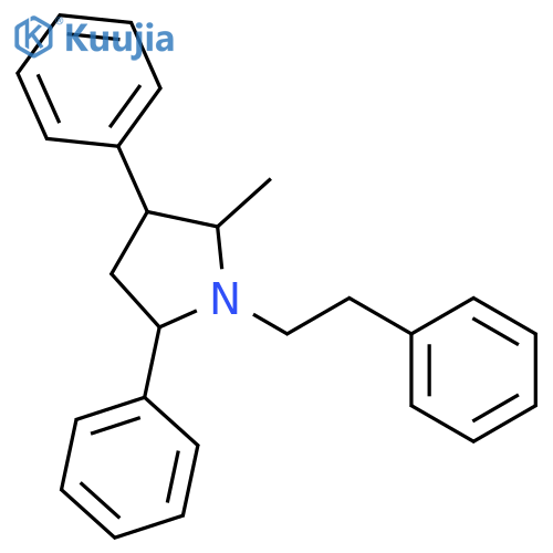 2-Methyl-3,5-diphenyl-1-(2-phenylethyl)pyrrolidine structure