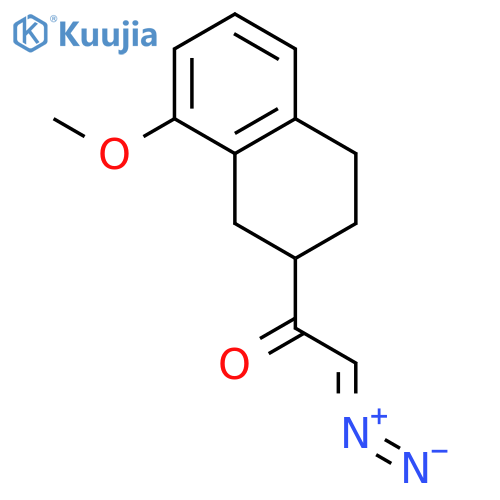 ETHANONE, 2-DIAZO-1-(1,2,3,4-TETRAHYDRO-8-METHOXY-2-NAPHTHALENYL)- structure