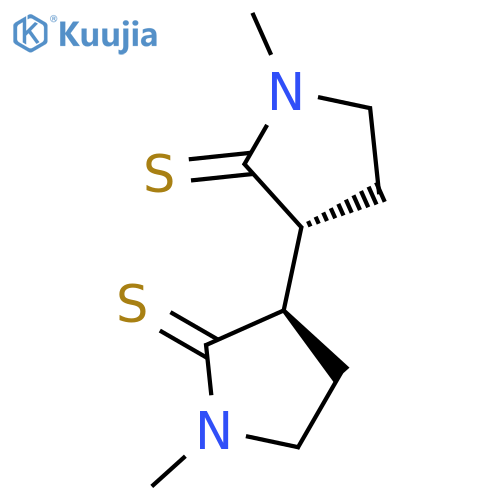[3,3'-BIPYRROLIDINE]-2,2'-DITHIONE, 1,1'-DIMETHYL-, (R*,R*)- structure
