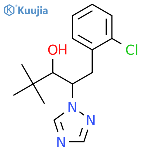 1-(2-chlorophenyl)-4,4-dimethyl-2-(1H-1,2,4-triazol-1-yl)pentan-3-ol structure