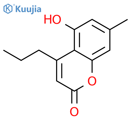 5-Hydroxy-7-methyl-4-propyl-2H-chromen-2-one structure