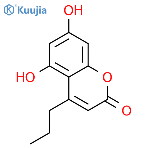5,7-Dihydroxy-4-propyl-2H-chromen-2-one structure