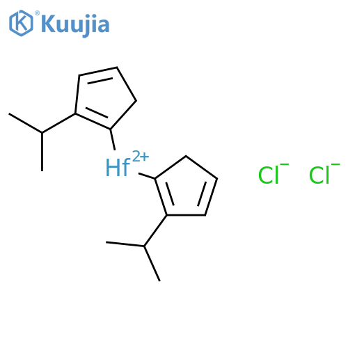 Bis(isopropylcyclopentadienyl)hafniumdichloride structure