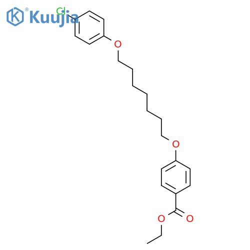 Ethyl 4-{[7-(4-chlorophenoxy)heptyl]oxy}benzoate structure