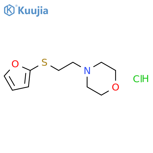 MORPHOLINE, 4-[2-(2-FURANYLTHIO)ETHYL]-, HYDROCHLORIDE structure