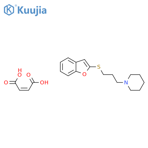 Piperidine, 1-[3-(2-benzofuranylthio)propyl]-, (2Z)-2-butenedioate (1:1) structure
