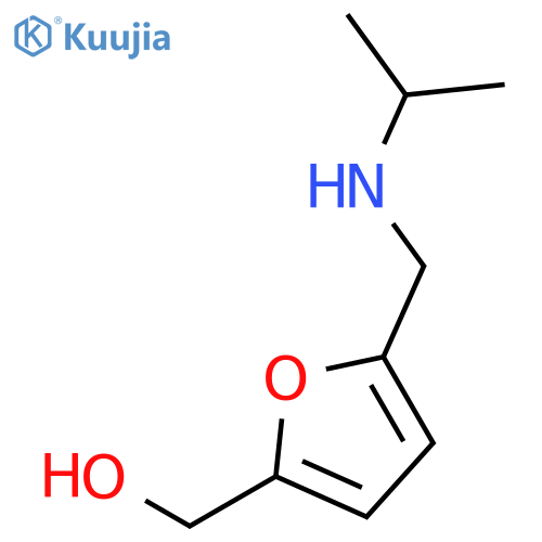 (5-{(propan-2-yl)aminomethyl}furan-2-yl)methanol structure