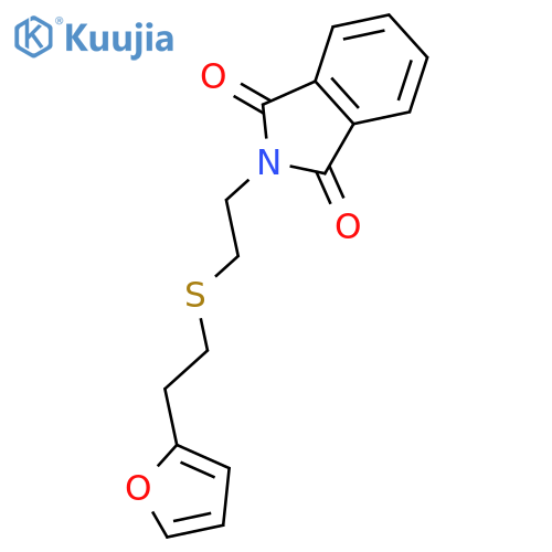 1H-Isoindole-1,3(2H)-dione, 2-[2-[[2-(2-furanyl)ethyl]thio]ethyl]- structure