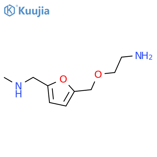 2-FURANMETHANAMINE, 5-[(2-AMINOETHOXY)METHYL]-N-METHYL- structure