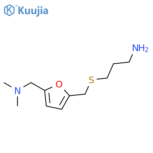 2-FURANMETHANAMINE, 5-[[(3-AMINOPROPYL)THIO]METHYL]-N,N-DIMETHYL- structure