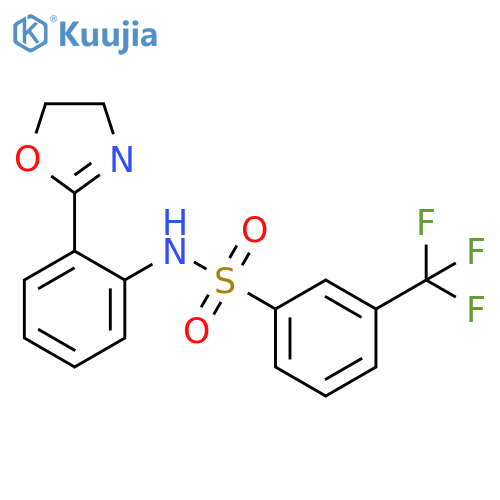 Benzenesulfonamide,N-[2-(4,5-dihydro-2-oxazolyl)phenyl]-3-(trifluoromethyl)- structure
