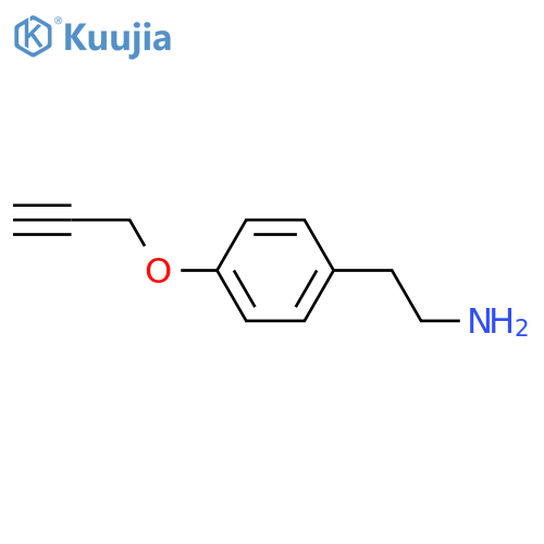Benzeneethanamine, 4-(2-propynyloxy)- (9CI) structure