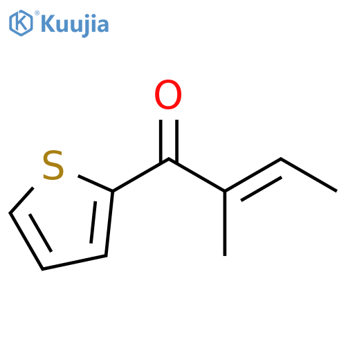 2-Buten-1-one, 2-methyl-1-(2-thienyl)-, (2E)- structure