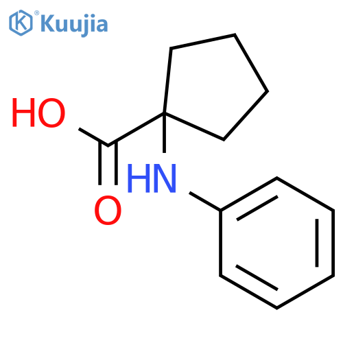 1-Phenylaminocyclopentanecarboxylic Acid structure