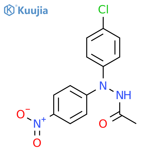 ACETIC ACID, 2-(4-CHLOROPHENYL)-2-(4-NITROPHENYL)HYDRAZIDE structure