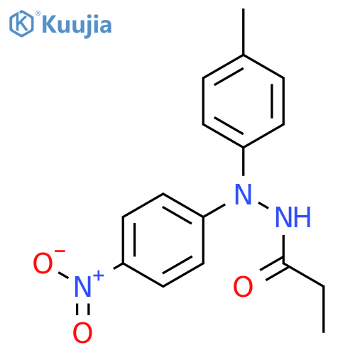PROPANOIC ACID, 2-(4-METHYLPHENYL)-2-(4-NITROPHENYL)HYDRAZIDE structure