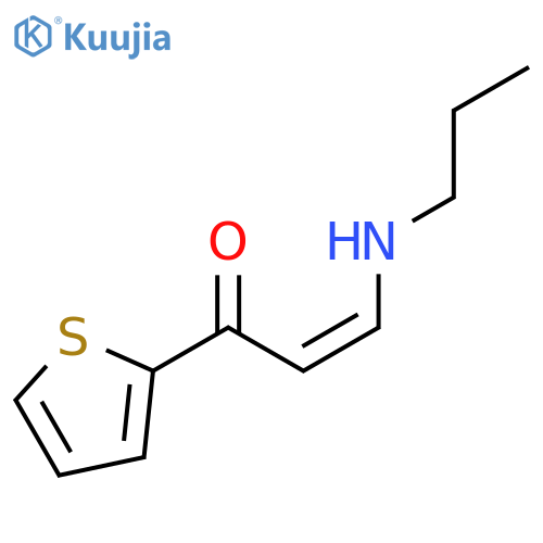 2-Propen-1-one, 3-(propylamino)-1-(2-thienyl)-, (2Z)- structure