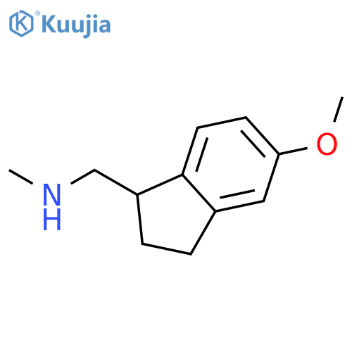 1H-INDENE-1-METHANAMINE, 2,3-DIHYDRO-5-METHOXY-N-METHYL- structure