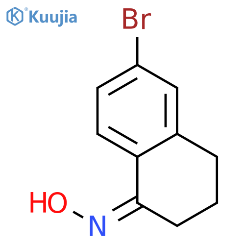 1(2H)-Naphthalenone, 6-bromo-3,4-dihydro-, oxime structure