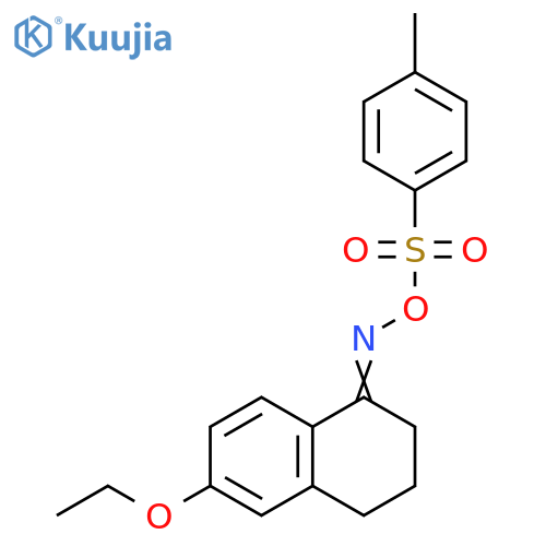 1(2H)-Naphthalenone, 6-ethoxy-3,4-dihydro-,O-[(4-methylphenyl)sulfonyl]oxime structure