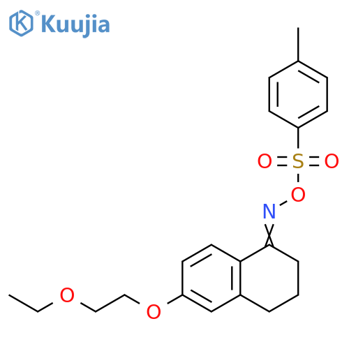 1(2H)-Naphthalenone, 6-(2-ethoxyethoxy)-3,4-dihydro-,O-[(4-methylphenyl)sulfonyl]oxime structure