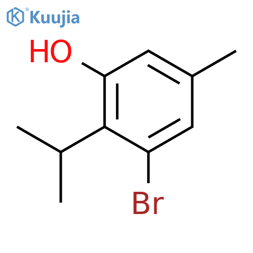 PHENOL, BROMO-5-METHYL-2-(1-METHYLETHYL)- structure