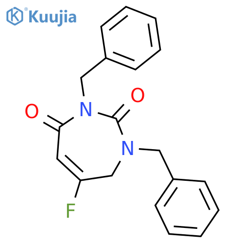 1H-1,3-DIAZEPINE-2,4(3H,7H)-DIONE, 6-FLUORO-1,3-BIS(PHENYLMETHYL)- structure
