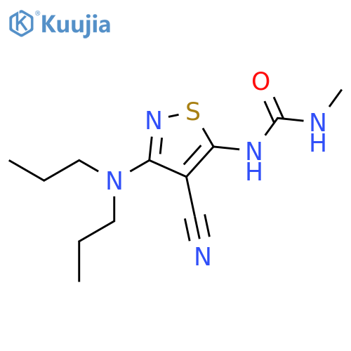 Urea, N-[4-cyano-3-(dipropylamino)-5-isothiazolyl]-N'-methyl- structure