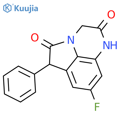 1H-PYRROLO[1,2,3-DE]QUINOXALINE-2,5(3H,6H)-DIONE, 8-FLUORO-6-PHENYL- structure