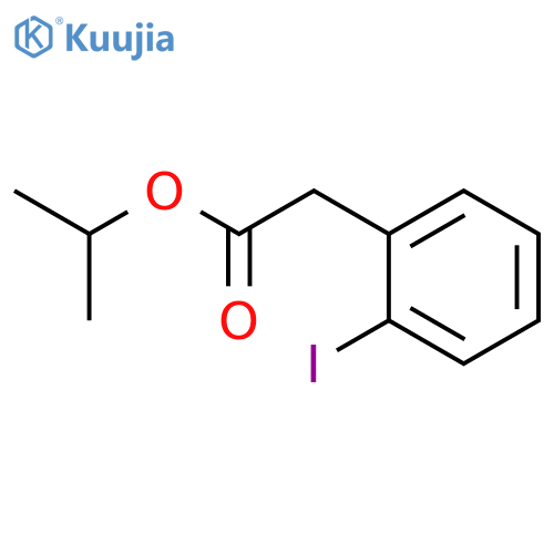 Benzeneacetic acid, 2-iodo-, 1-methylethyl ester structure